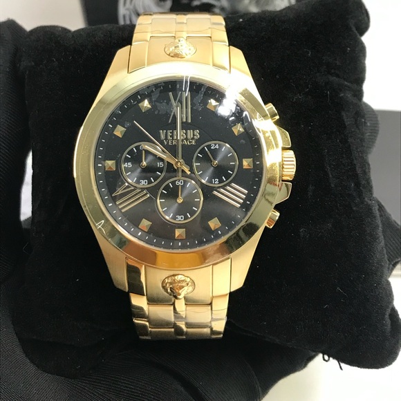 New Authentic VERSUS VERSACE Chrono Lion Bracelet Watch - Picture 8 of 16